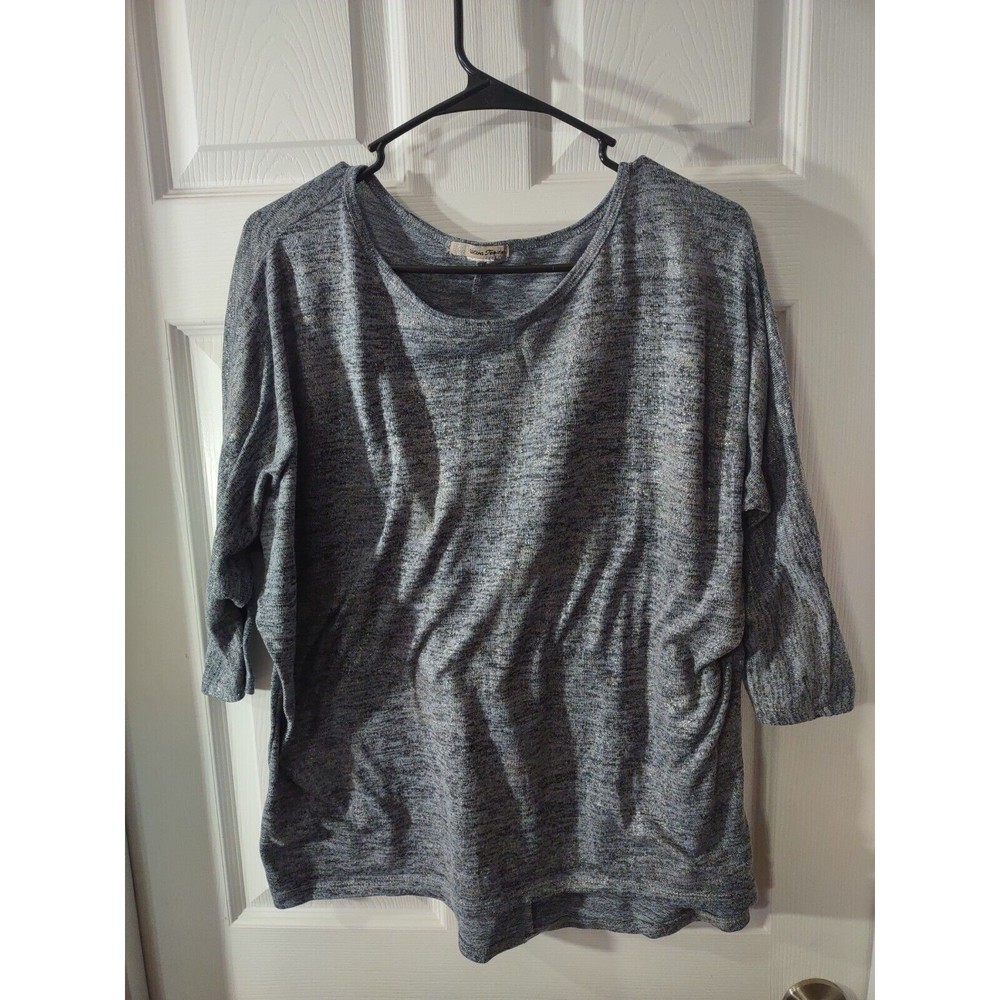Ultra Teeze Top Size Unknown 1X To 2X Blue And Gray Shimmer